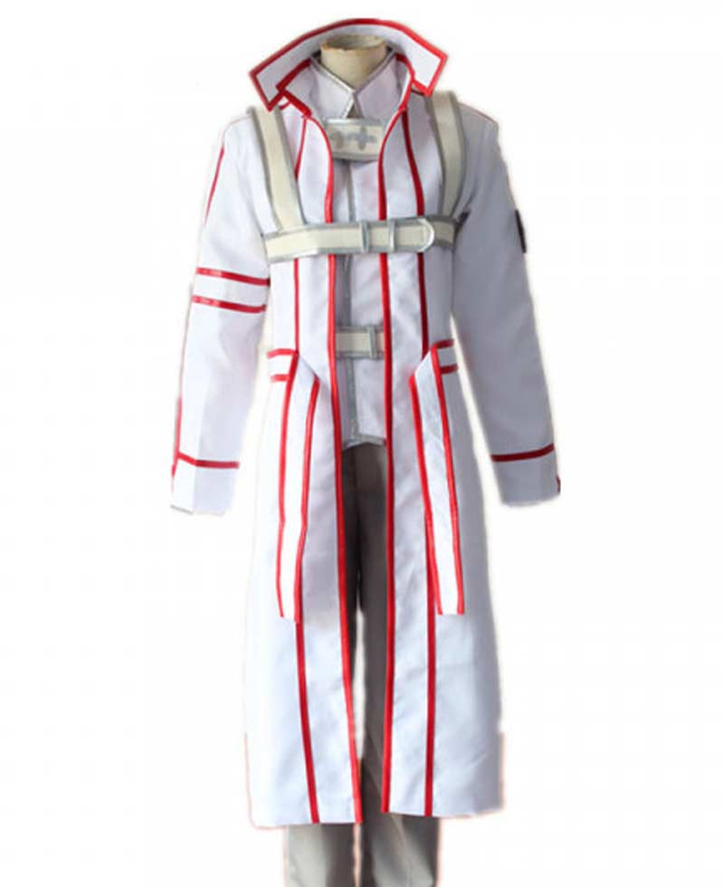 Sword Art Online Kirito White Trench Coat